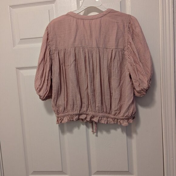 Free People Little Cloud Crop Top in Pale Mauve - Picture 5 of 8